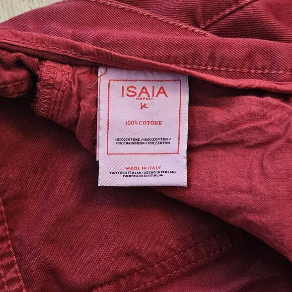 Isaia Burgundy 5-Pocket Cotton Jeans – Size 32 (48 EU) - Picture 14 of 16